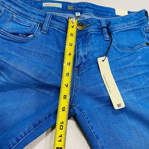 Kut From The Kloth Catherine Slim Boyfriend Jeans Size 8P Cuffed NWT - Picture 5 of 13